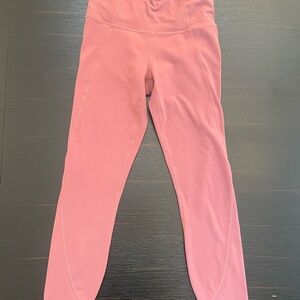 Athleta Pink PowerVita Salutation Yoga Pants Leggings! Sz XS